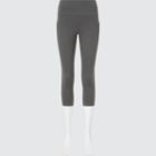 Uniqlo Airism Uv Protection Pocketed Soft Cropped Leggings