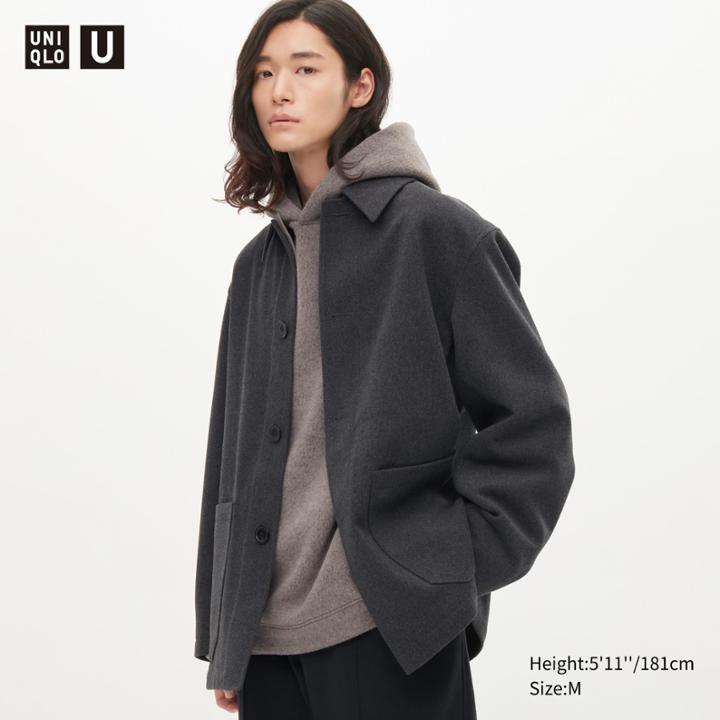 Uniqlo U Wool Blended Shirt Jacket