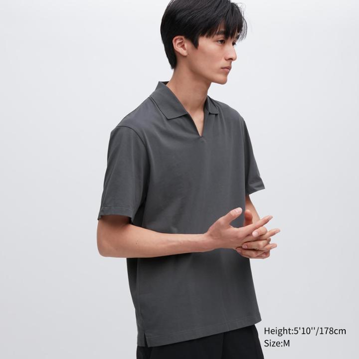 Uniqlo Airism Skipper Collar Polo Shirt