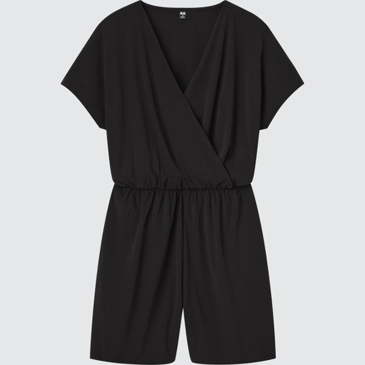 Uniqlo Crepe Jersey Short-sleeve Romper