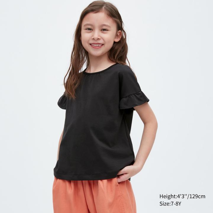 Uniqlo Airism Cotton Frill T-shirt