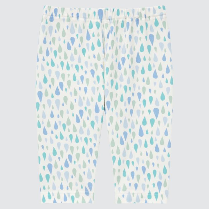 Uniqlo Cropped Leggings (rain Drop)
