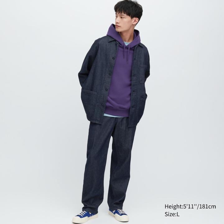 Uniqlo Denim Work Pants (cotton Linen)