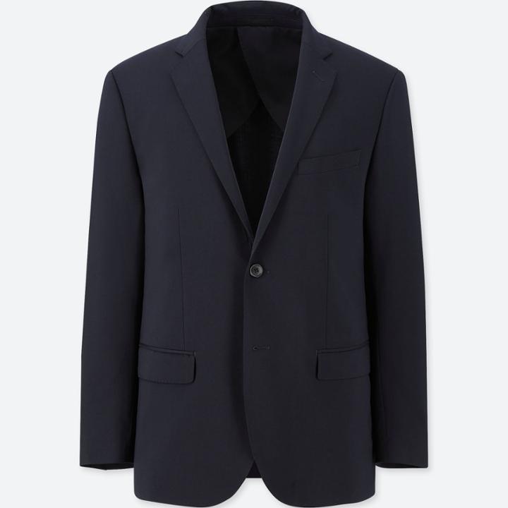 Uniqlo Stretch Wool Slim-fit Jacket (multiple Body Lengths)