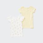 Uniqlo Cotton Ribbed Short-sleeve Inner (pack Of 2)
