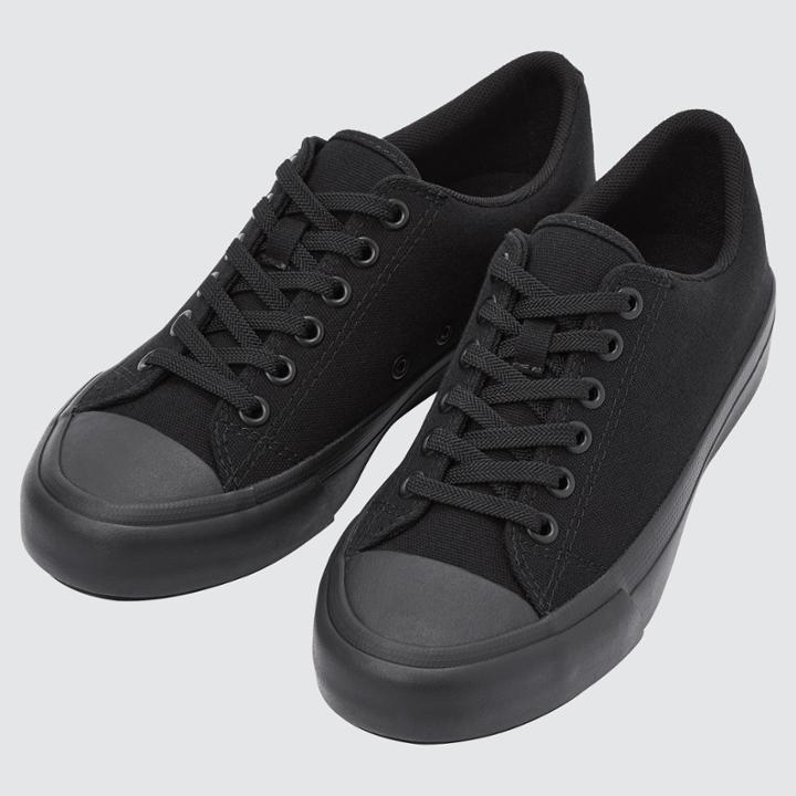 Uniqlo Cotton Canvas Lace Up Sneakers