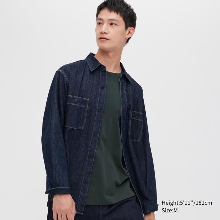 Uniqlo Denim Work Long-sleeve Shirt