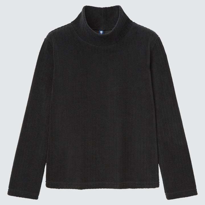 Uniqlo Fleece High-neck Long-sleeve T-shirt