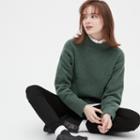 Uniqlo Souffle Yarn Mock Neck Long-sleeve Sweater
