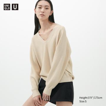 Uniqlo U V-neck Long-sleeve Sweater
