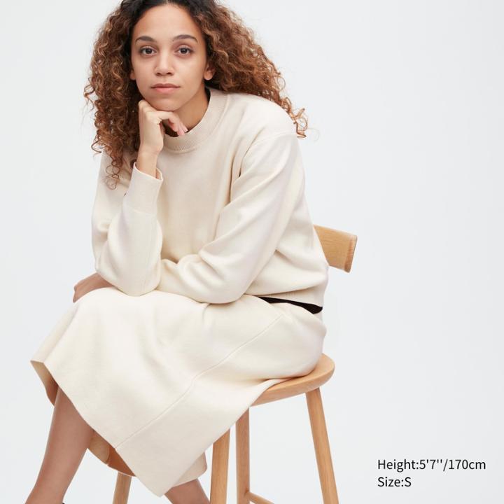 Uniqlo Smooth Cotton Long-sleeve Crew Neck Sweater