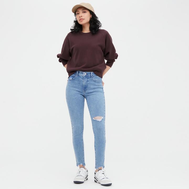 Uniqlo Distressed Ultra Stretch Skinny High-rise Jeans