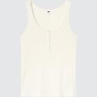 Uniqlo Ribbed Henley Tank Top
