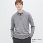 Uniqlo Extra Fine Merino Knitted Long-sleeve Polo Shirt