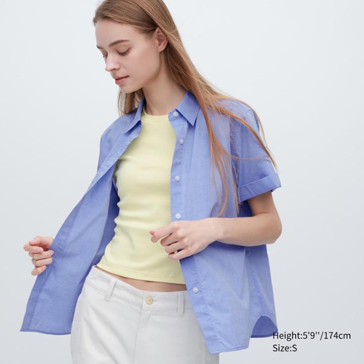 Uniqlo Cotton Short-sleeve Shirt