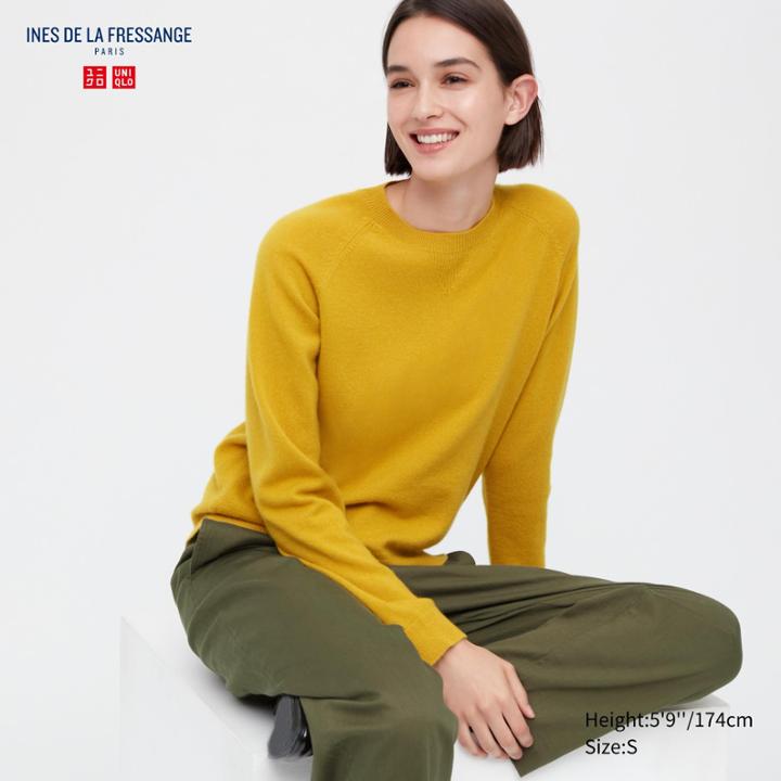 Uniqlo Cashmere Crew Neck Long-sleeve Sweater (ines De La Fressange)