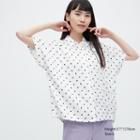 Uniqlo Rayon Printed Short-sleeve Blouse