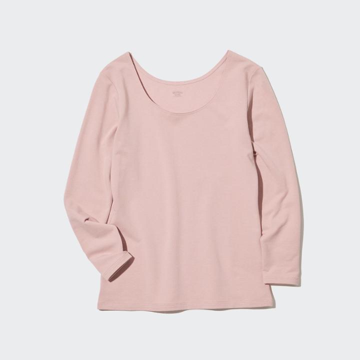 Uniqlo Heattech Cotton Scoop Neck Long-sleeve T-shirt (extra Warm)