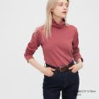Uniqlo Smooth Stretch Cotton Turtleneck Long-sleeve T-shirt
