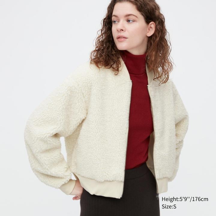 Uniqlo Windproof Outer Fleece Ribbed Blouson