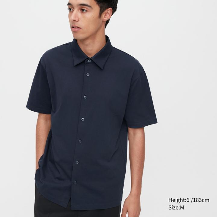 Uniqlo Airism Full-open Short-sleeve Polo Shirt