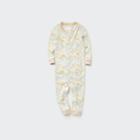 Uniqlo Joy Of Print Long-sleeve One-piece Outfit (woodland)