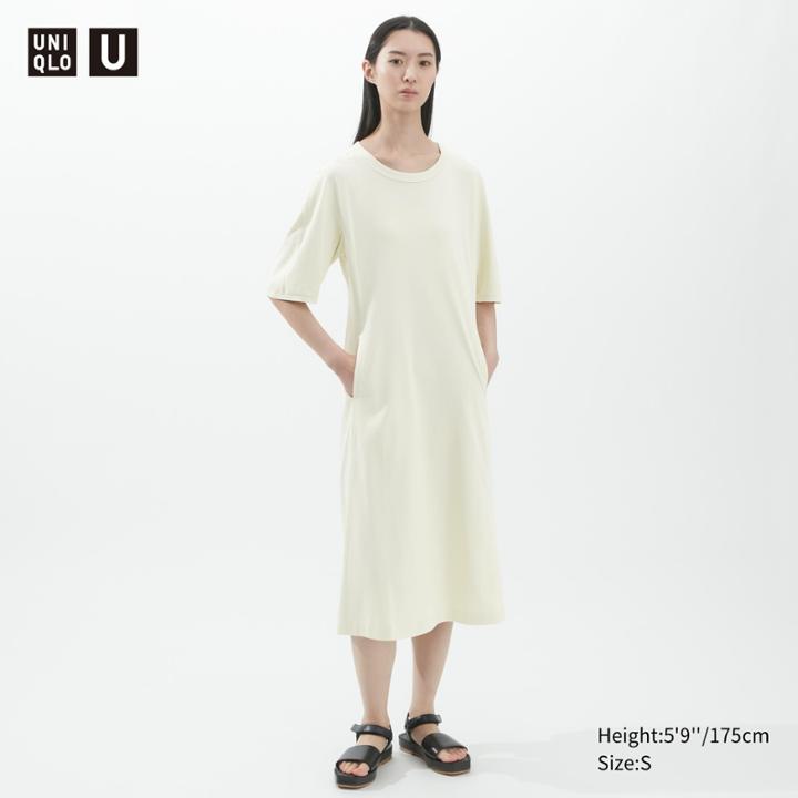 Uniqlo U Airism Cotton Short-sleeve Dress