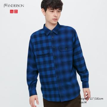 Uniqlo Flannel Checked Long-sleeve Shirt (jw Anderson)
