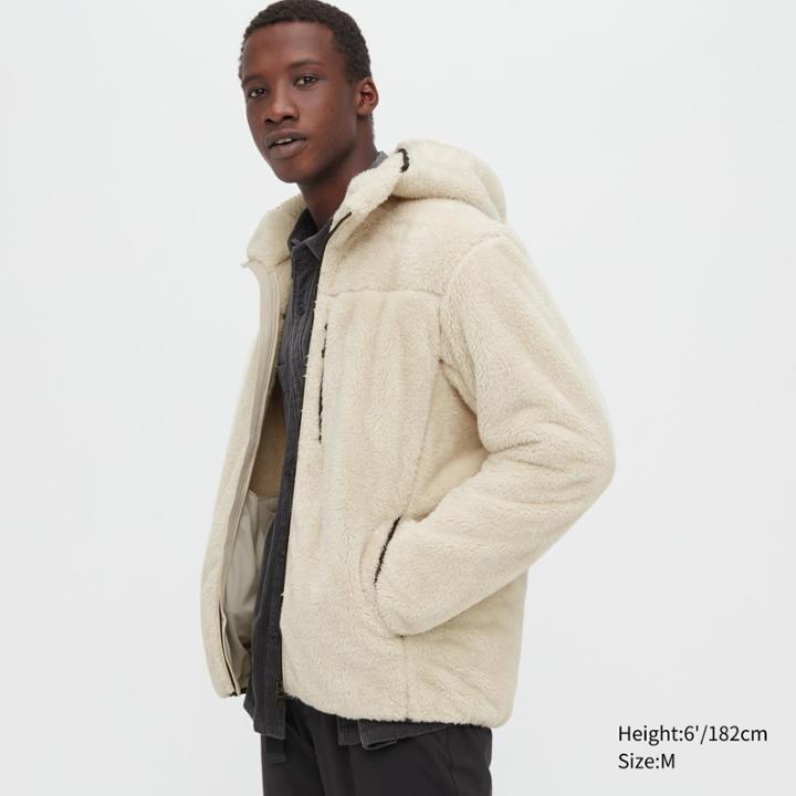 Uniqlo Windproof Outer Fluffy Yarn Fleece Parka
