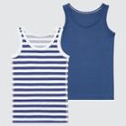 Uniqlo Cotton Mesh Inner Tank Top (set Of 2)