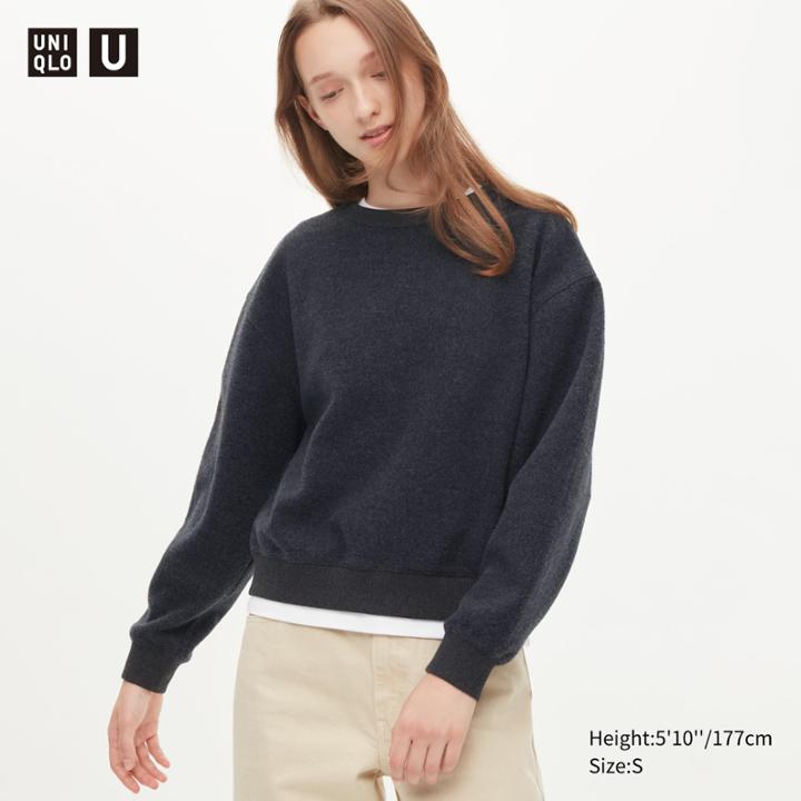 Uniqlo U Fleece Crew Neck Long-sleeve Pullover Shirt