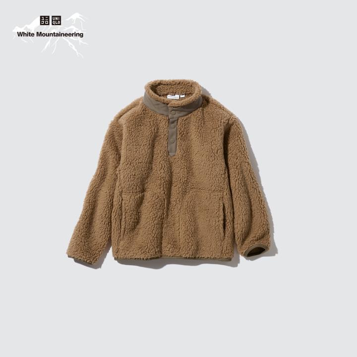 Uniqlo Fleece Long-sleeve Pullover (white Mountaineering)