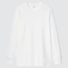 Uniqlo Brushed Cotton Crew Neck Long-sleeve T-shirt