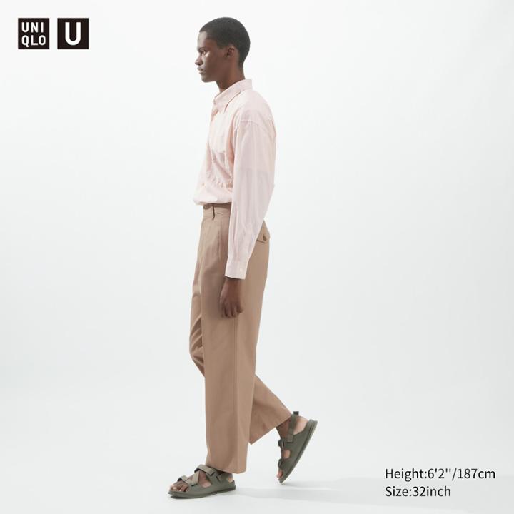 Uniqlo U Wide-fit Pleated Chino Pants