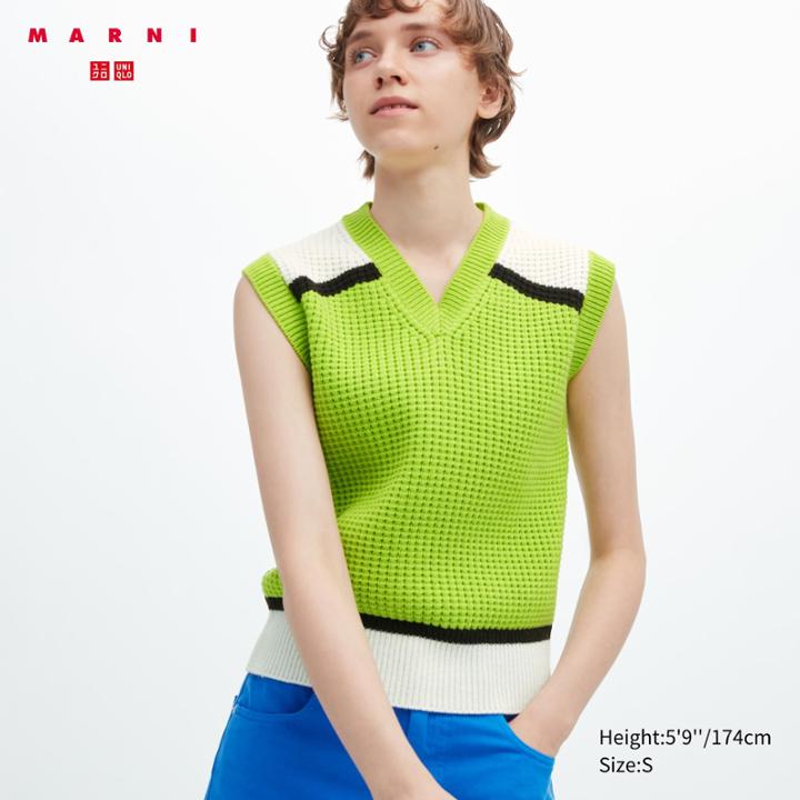 Uniqlo Knitted V-neck Vest (marni)