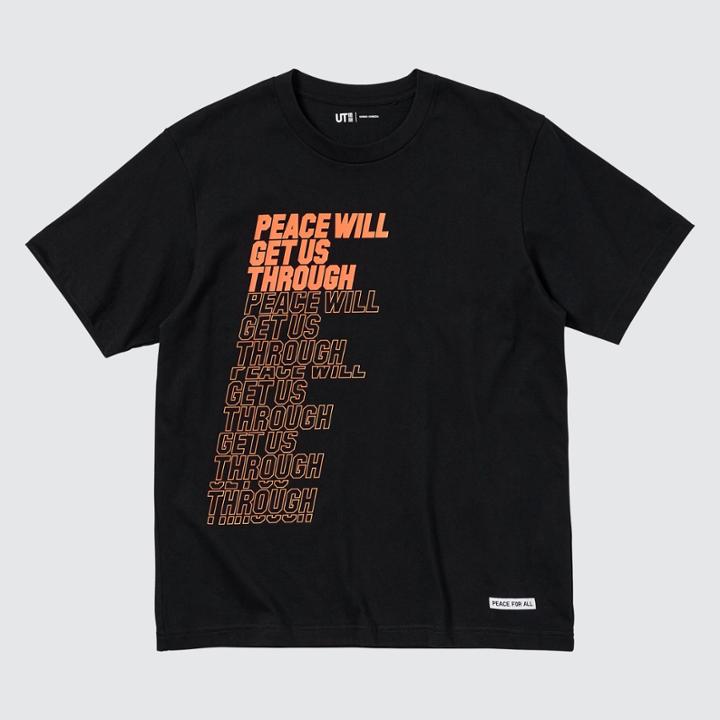 Uniqlo Peace For All (shingo Kunieda) (short Sleeve Graphic T-shirt)