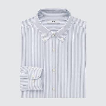 Uniqlo Non-iron Jersey Striped Long-sleeve Shirt