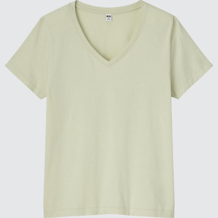 Uniqlo Supima- Cotton V-neck Short-sleeve T-shirt