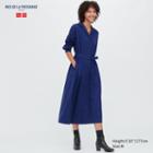 Uniqlo Flannel Long-sleeve Belted Dress (ines De La Fressange)