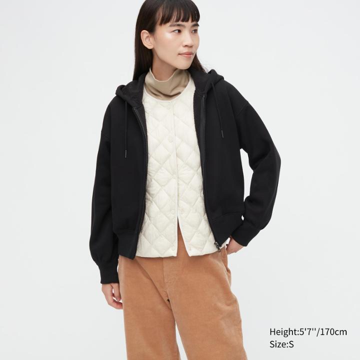 Uniqlo Heattech Pile Lined Sweat Full-zip Hoodie
