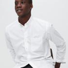Uniqlo Extra Fine Cotton Broadcloth Dotted Long-sleeve Shirt