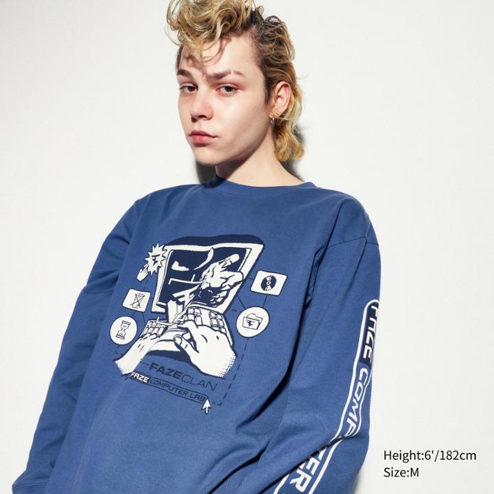 Uniqlo Hypebeast Community Center Long-sleeve Ut (long-sleeve Graphic T-shirt) (faze Clan)