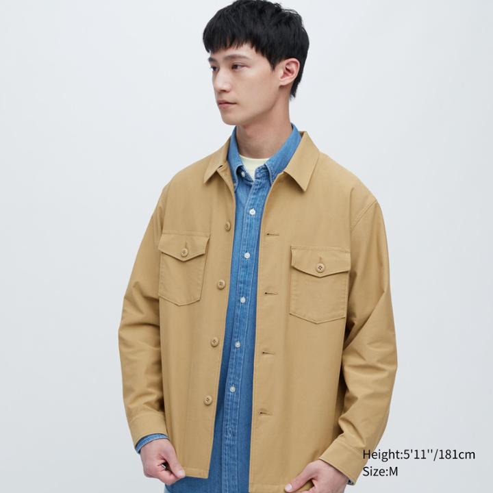 Uniqlo Jersey Over Shirt Jacket