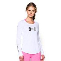 Under Armour Women's Ua Stripe Logo Long Sleeve
