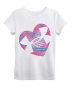 Under Armour Girls' Infant Ua Zebra Heart T-shirt
