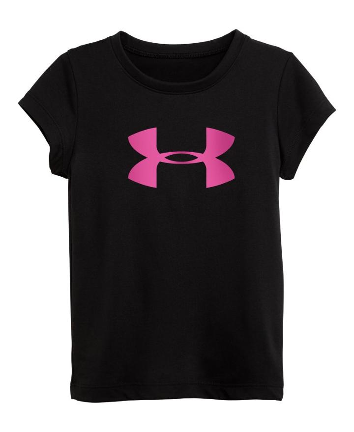 Under Armour Girls' Pre-school Ua Big Logo Short Sleeve