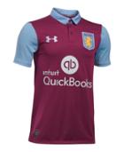 Under Armour Boys' Aston Villa Replica Home Jersey