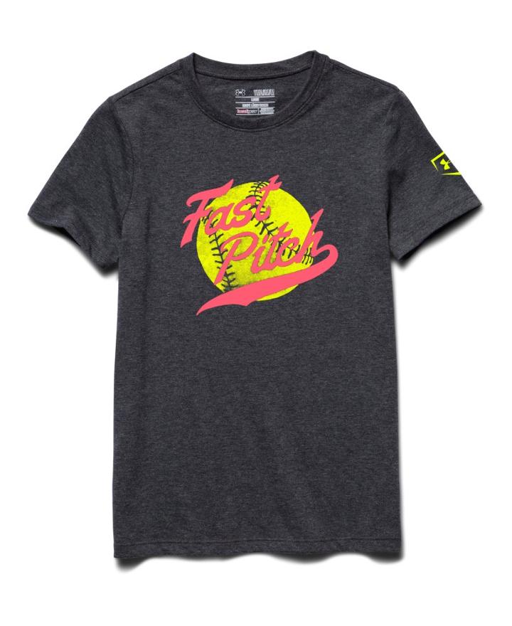 Under Armour Girls' Ua Fast Pitch Short Sleeve