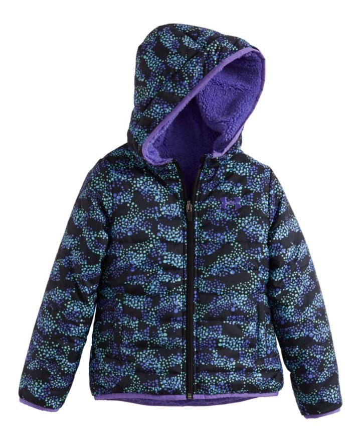 Under Armour Girls' Toddler Ua Mini Galaxy Feature Reversible Puffer Jacket