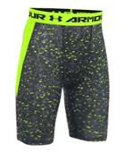 Under Armour Boys' Ua Heatgear Armour Up Printed Fitted Shorts  Long